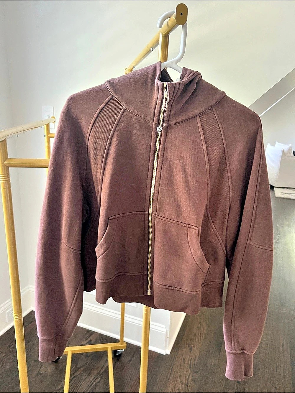 lululemon Scuba Oversized Full-Zip Hoodie Brown Zip Hoodie Size XS/S